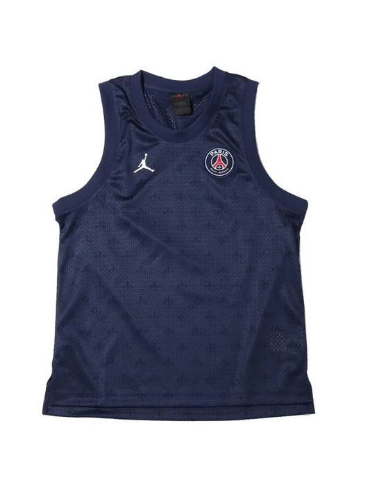 Jordan Paris Saint-Germain Mesh Jersey Sleeveless Midnight Navy - NIKE - BALAAN 1