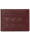 Intrecciato Leather Card Wallet Cherry Gold - BOTTEGA VENETA - BALAAN 2