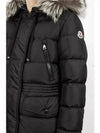 Women's Aphroti Silver Fox Fur Down Long Padding Black - MONCLER - BALAAN 6