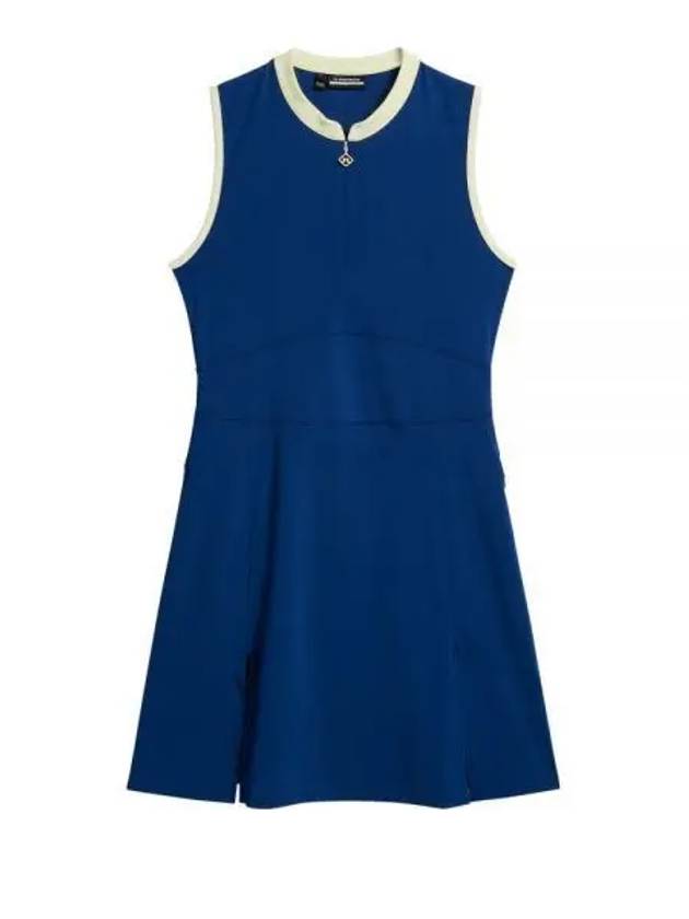 Ebony Golf Sleeveless Short Dress Estate Blue - J.LINDEBERG - BALAAN 2