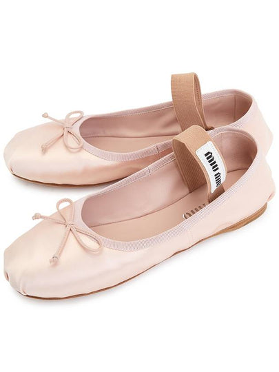 Satin Ballerinas Pink - MIU MIU - BALAAN 2