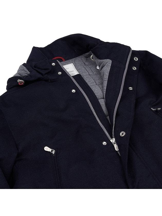 Men's Pocket Hooded Jacket Navy - BRUNELLO CUCINELLI - BALAAN 10