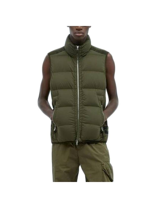 Seamless Tunnel Vest Khaki - STONE ISLAND - BALAAN 1