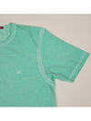 Piece Dyed Short Sleeve T-Shirt Green - CP COMPANY - BALAAN.