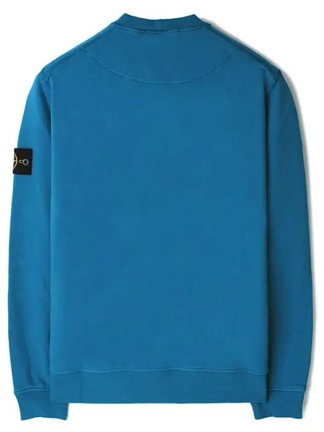 Compass Patch Cotton Sweatshirt Avio Blue - STONE ISLAND - BALAAN 3