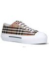 Vintage Check Cotton Sneakers Archive Beige - BURBERRY - BALAAN 3