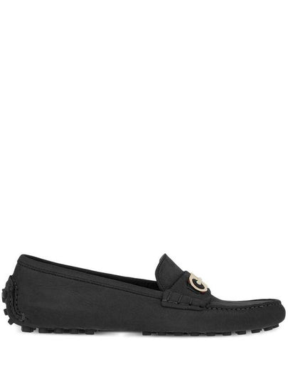 Gancini Driving Shoes Black - SALVATORE FERRAGAMO - BALAAN 2