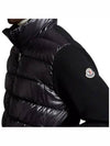 TRICOT padded zip up cardigan black glossy I2 091 9B00011 M1131 999 - MONCLER - BALAAN 7