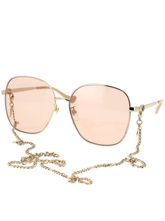 Eyewear Thin Frame Metal Sunglasses Gold - GUCCI - BALAAN 3