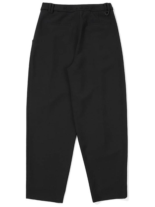 One tuck tapered fit pants BLACK WOMAN - MALBON GOLF - BALAAN 2