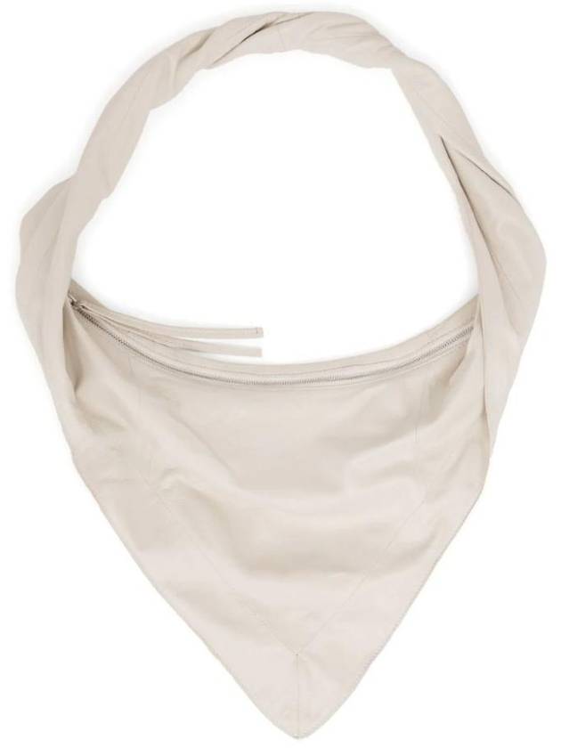 Small Scarf Shiny Nappa Leather Shoulder Bag Off White - LEMAIRE - BALAAN 1