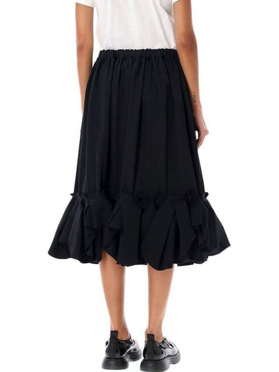 Comme Des Garçons Pleated Ruffle Hem Midi Skirt - COMME DES GARCONS - BALAAN 2