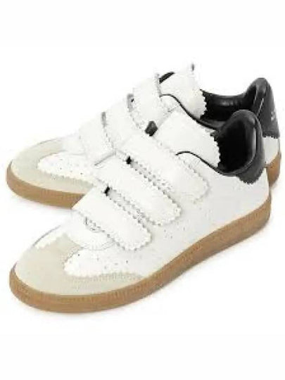 Bethy Velcro Low Top Sneakers White Black - ISABEL MARANT - BALAAN 2