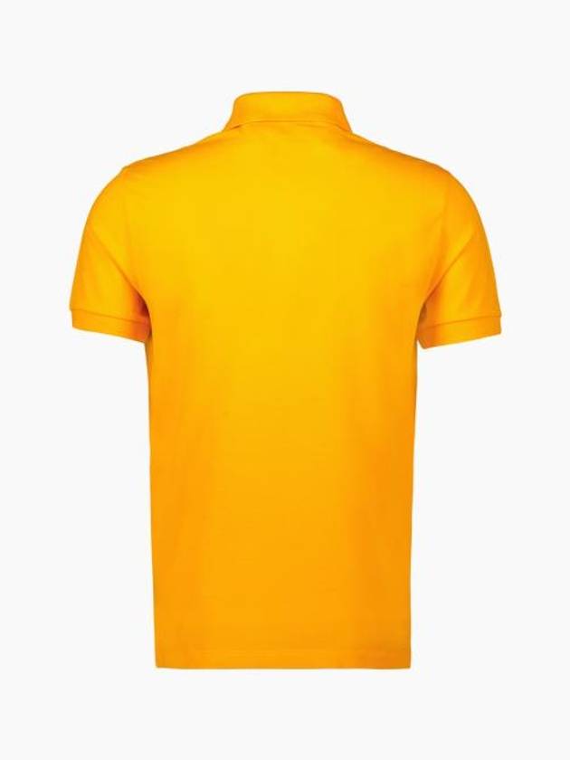 Men's Logo Patch Cotton Polo Shirt Orange - STONE ISLAND - BALAAN 3