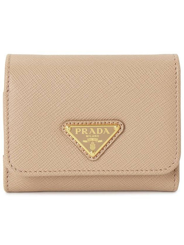 Saffiano Women s Half Wallet 1MH044 QHH F0236 - PRADA - BALAAN 1