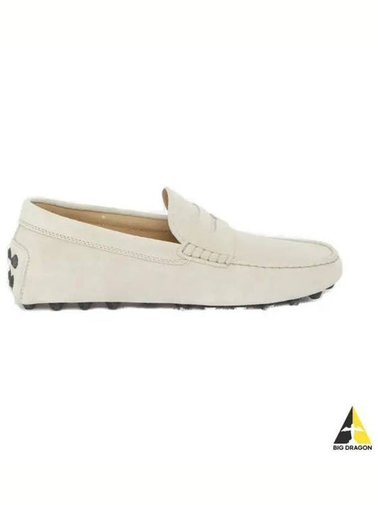 Gommino Bubble Suede Driving Shoes Ivory - TOD'S - BALAAN 2