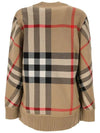 Check Technical Wool Jacquard Cardigan Archive Beige - BURBERRY - BALAAN 4