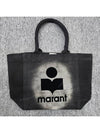 Yenky Small Cotton Tote Bag Black - ISABEL MARANT - BALAAN 3