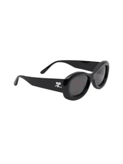 Oval Frame Sunglasses Black - COURREGES - BALAAN 2