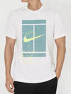 Court Men s Tennis Short Sleeve T Shirt White - NIKE - BALAAN 2