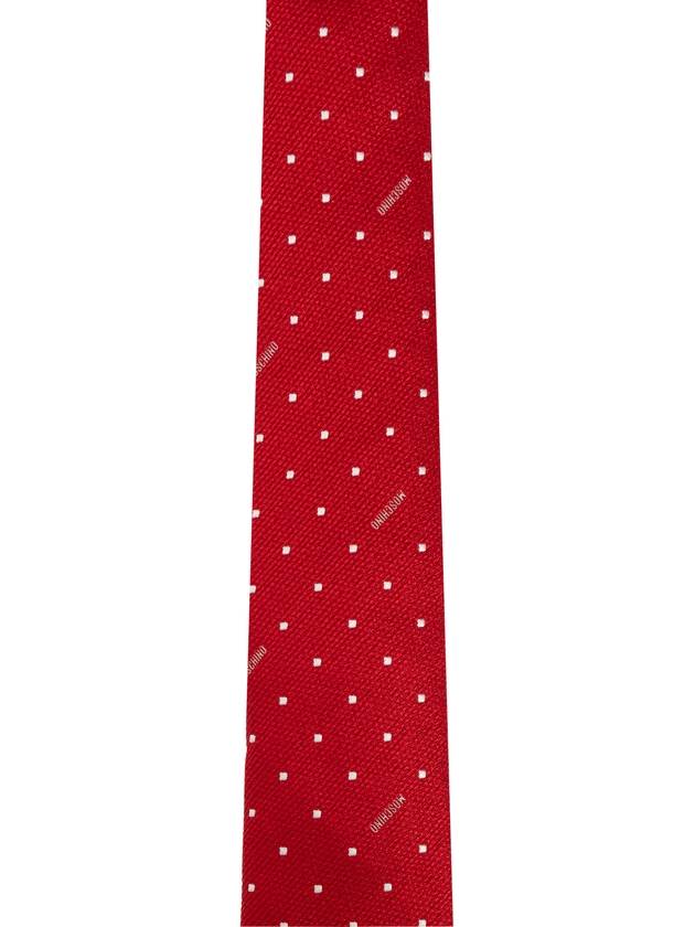 Moschino Silk Tie, Men's, Red - MOSCHINO - BALAAN 4