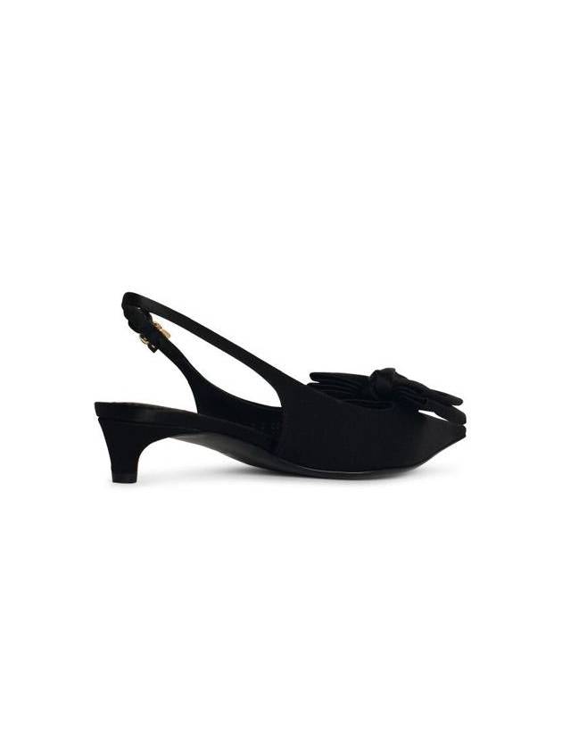 Dolce & Gabbana Black Silk Blend Slingbacks - DOLCE&GABBANA - BALAAN 3