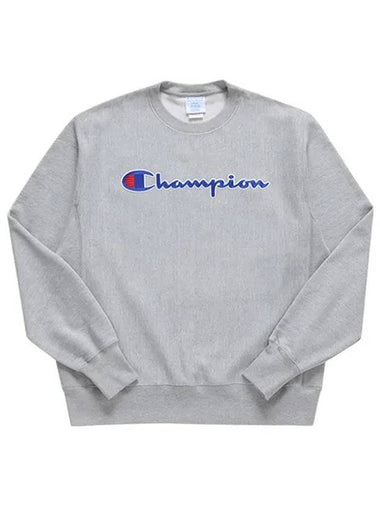 GF70 Y07471 1IC Reverse Weave Script Graphic Logo Men s Sweatshirt - CHAMPION - BALAAN 1