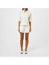 Women s Logo Patch Cotton Shorts Pants White 8H00016 89AJU 034 - MONCLER - BALAAN 5