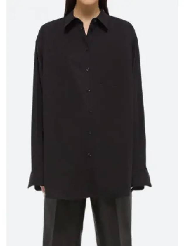 Cotton Button Up Shirt Black - HELMUT LANG - BALAAN 2