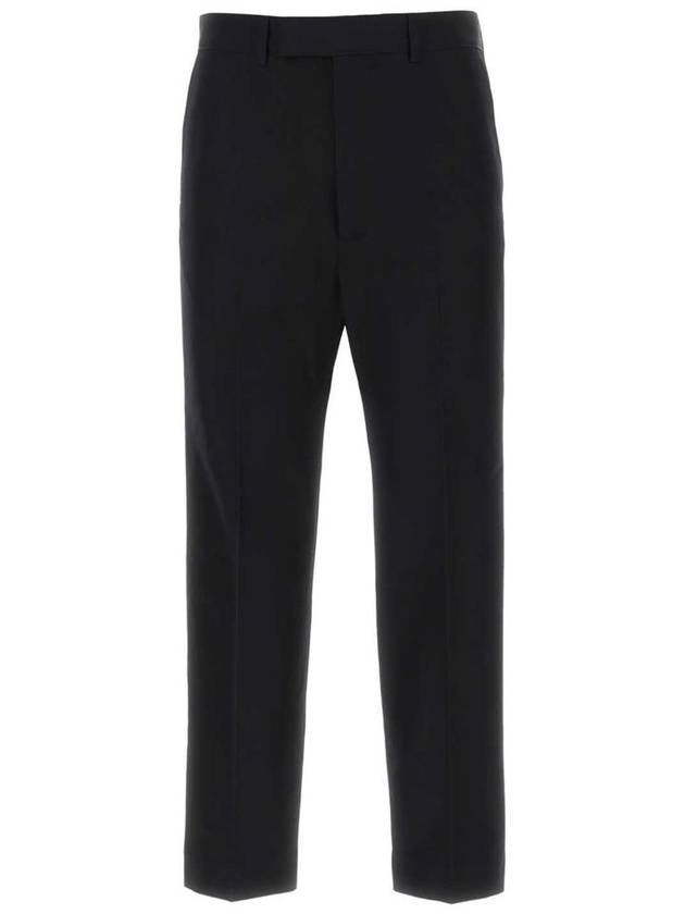 Men's Cotton Poplin Cropped Straight Pants Black - GUCCI - BALAAN 2