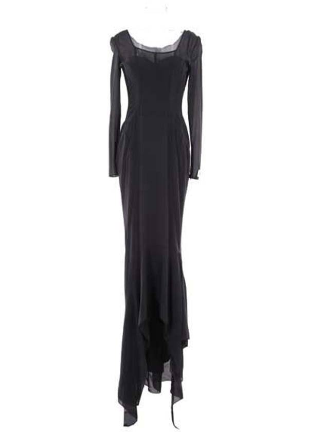 asymmetrical see-through maxi dress F6BFBTFUAA1 - DOLCE&GABBANA - BALAAN 2