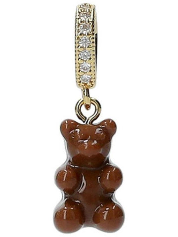 Nostalgia Bear Pendant NOSTALGIABEAR PAVECHOCOLATE - CRYSTAL HAZE - BALAAN 1