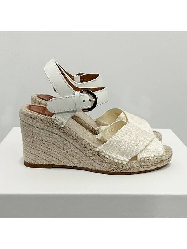 Ankle Strap Wedge Heels White - CHLOE - BALAAN 3