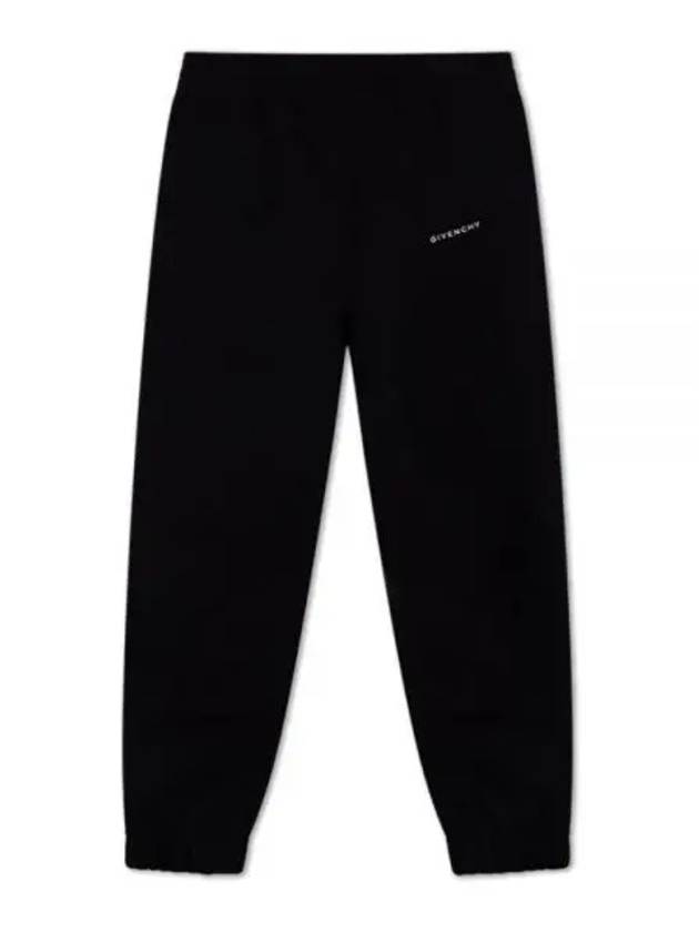 Logo Printed Cotton JoGGer Pants Black - GIVENCHY - BALAAN 2