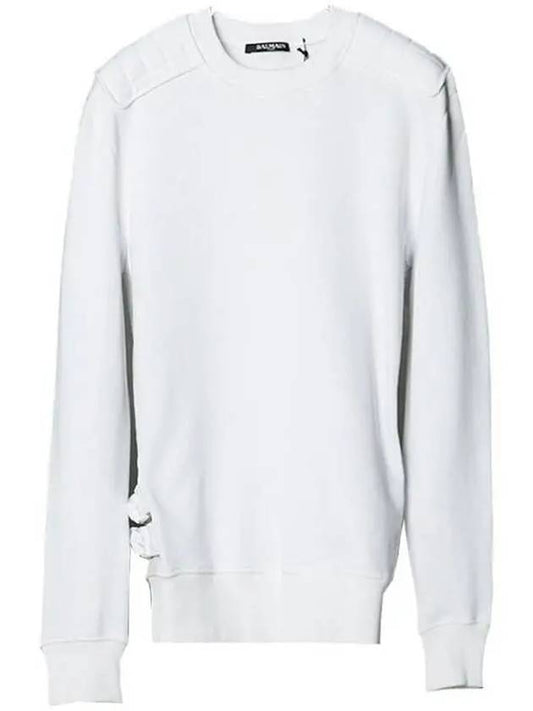 Shoulder Patch Side Punching Sweatshirt S4HJ648C417 Others 1011536 - BALMAIN - BALAAN 1