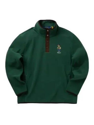 Polo Bear Brush Fleece Sweatshirt Green - POLO RALPH LAUREN - BALAAN 1