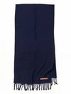 Wool Fringe Scarf Navy - ACNE STUDIOS - BALAAN 2