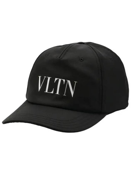 Logo Printed Nylon Ball Cap Black - VALENTINO - BALAAN 2