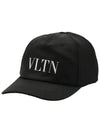 Logo Printed Nylon Ball Cap Black - VALENTINO - BALAAN 3