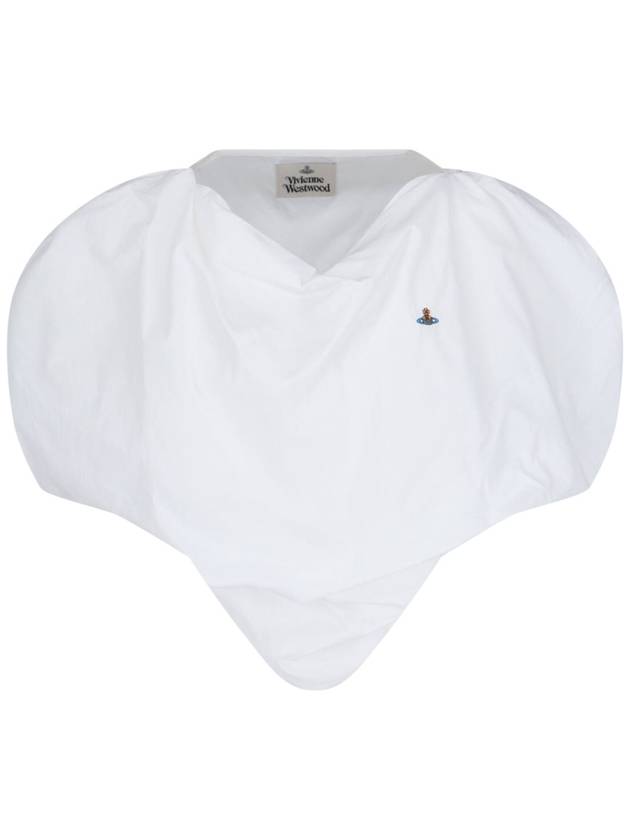 ORB Logo Heart Shape Blouse White - VIVIENNE WESTWOOD - BALAAN 2