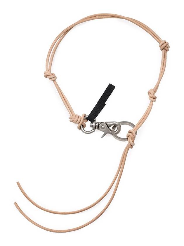 Leather Ladon Keychain Necklace Light Brown - OUR LEGACY - BALAAN 2