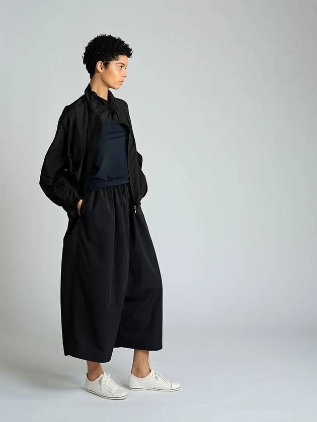 Crop Wide Pants Black - ATHPLATFORM - BALAAN 4