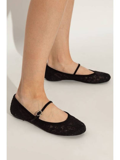 Gianvito Rossi Lace Ballet Flats Claudia, Women's, Black - GIANVITO ROSSI - BALAAN 2