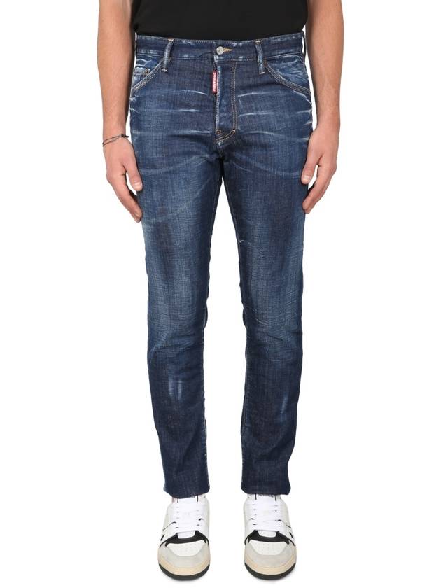 Men's Washed Maple Cool Guy Skinny Jeans Blue - DSQUARED2 - BALAAN 4