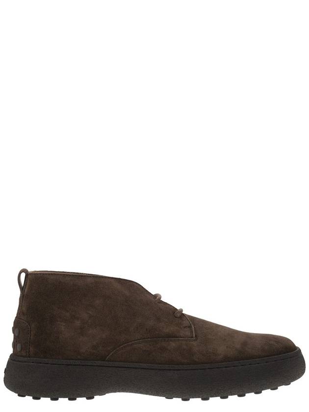 Suede leather ankle boots - TOD'S - BALAAN 1