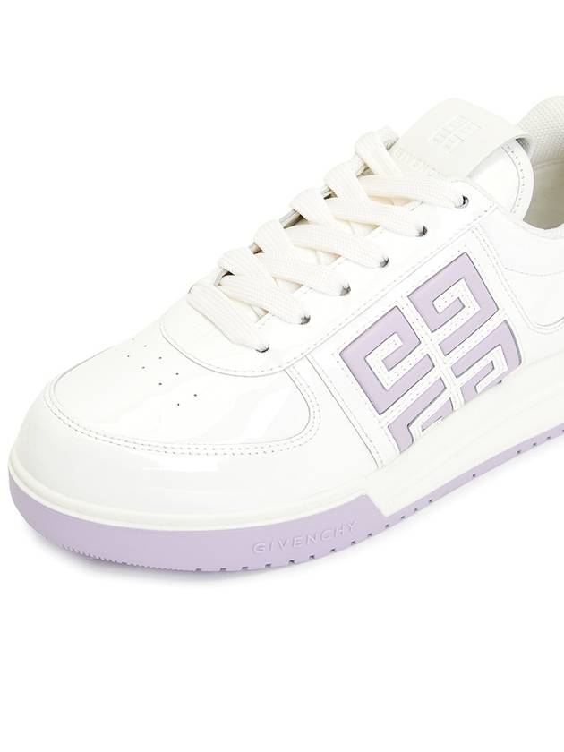 4G Logo Patent Leather Low Top Sneakers White - GIVENCHY - BALAAN 8