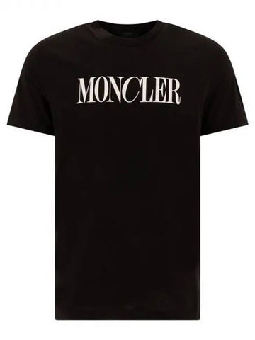 Logo Patch T Shirt Black 8C00031 89A17 999 1127163 - MONCLER - BALAAN 1