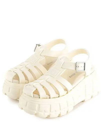 EVA Platform Sandals Ivory - MIU MIU - BALAAN 2