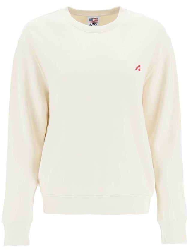 Women's Tennis Academy Sweatshirt Beige - AUTRY - BALAAN 2