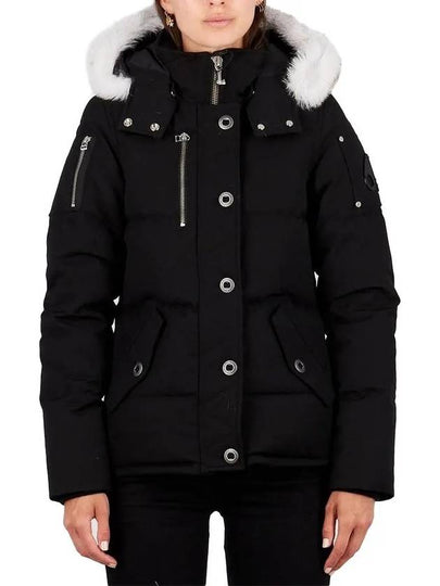 Original Threequarter Jacket White Fur Black - MOOSE KNUCKLES - BALAAN 2